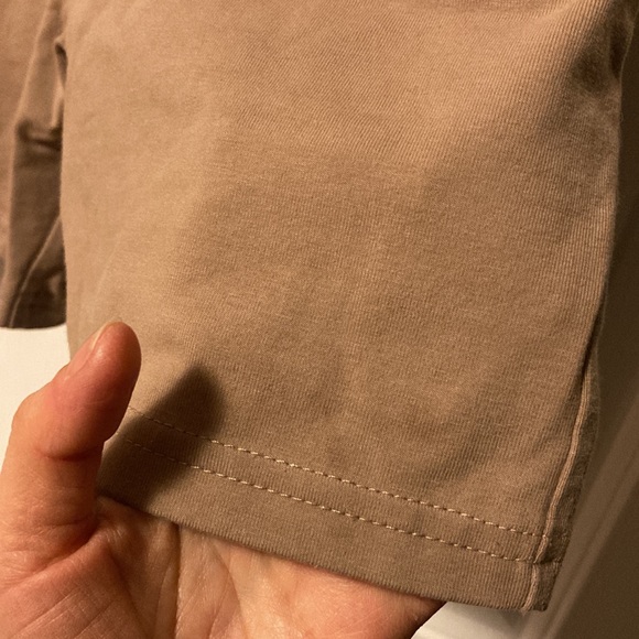 Madewell Knit Cotton Biker Unitard Beige Athleisure - Picture 7 of 7